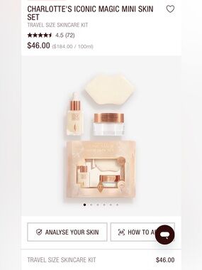 NiB: Charlotte Tilbury Mini Skin Duo Set w/ Gua Sha Gift Serum and Cream